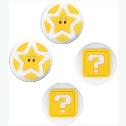 Vista 3 de PERFECTSIGHT 4 tapas de agarre de pulgar compatibles con consola Nintendo Switch/OLED/Lite, funda de botón analógica 3D de silicona suave Kawaii