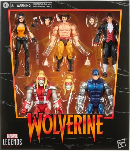 Vista 2 de Marvel Legends Series Wolverine - Paquete de 5 – Omega Red, Cyber, Callisto, Jason Wyngarde y 13 accesorios – Exclusivo de Amazon Marvel Legends