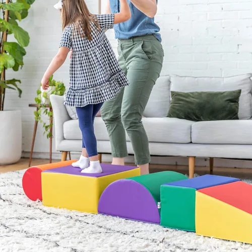 Vista 8 de ECR4Kids SoftZone - Juego de trepar y gatear, bloques de construcción, surtido, 5 piezas