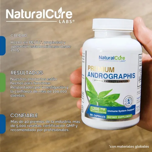 Vista 2 de NCL Andrographis Paniculata 1,200mg - 100mg Andrographolides, 120 Cápsulas