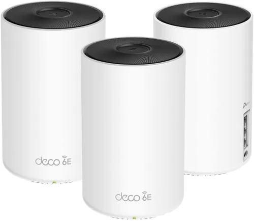 TP-Link Deco AXE5300 Wi-Fi 6E Tri-Band Sistema Wi-Fi de malla para todo el hogar, paquete de 3