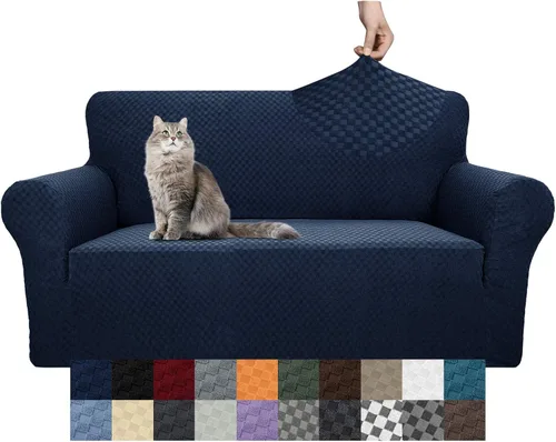 Vista 23 de YEMYHOM - Funda para sofá con diseño de jacquard, funda de gran elasticidad para sala de estar, funda de sillón a prueba de perros y gatos