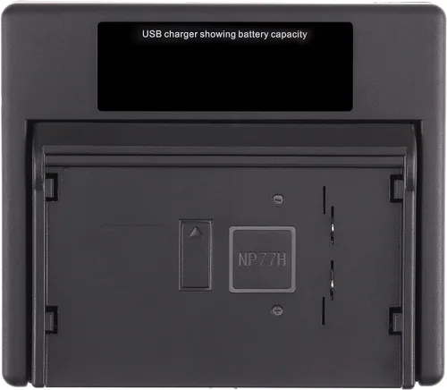 Vista 8 de FocusFoto Cargador de batería LCD USB NP-77H para NP-55 NP-33 NP-68 NP-78 NP-98 para cámara Sony CCD-FX630 CCD-FX640 CCD-FX700 CCD-FX700E CCD-FX710