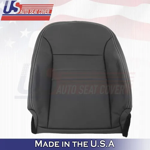 Vista 4 de US Auto Seat Cover 2011 2012 compatible con Dodge Charger SXT Front Driver Top & Bottom Cubiertas de cuero negro