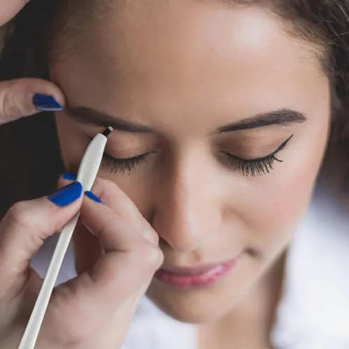 Vista 3 de 18U Microblading Bolígrafos desechables Microblading Suministros 10 PCS Signature Microblading Needle Pen Microblading Kit de maquillaje de cejas