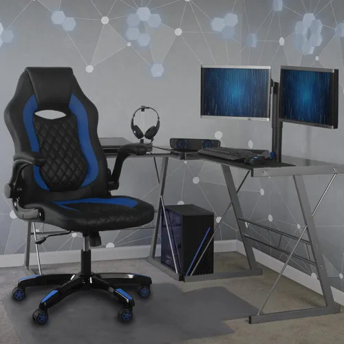 Vista 36 de Aon Archeus Silla ergonómica de oficina para juegos, silla de escritorio de computadora con respaldo alto con soporte lumbar, brazos abatibles