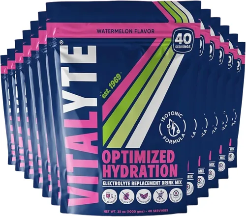 Vista 15 de Polvo para preparar bebida natural de electrolitos, libre de gluten, contenedor con 80 porciones, marca Vitalyte, cítrico (Cool Citrus)