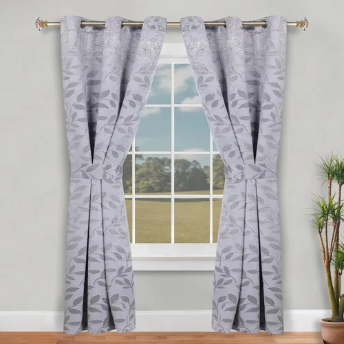 Vista 137 de Superior Cortinas opacas, oscurecimiento de la habitación para dormitorio, bloqueo solar, térmicas, cortinas bohemias modernas, colección de hojas