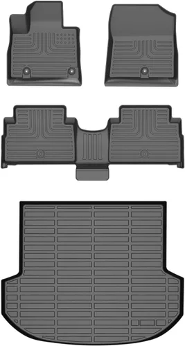 Vista 80 de HAFIDI® - Tapetes para auto con almacenamiento debajo del asiento, para todo clima, antideslizantes, de elastómero termoplástico, para la primera