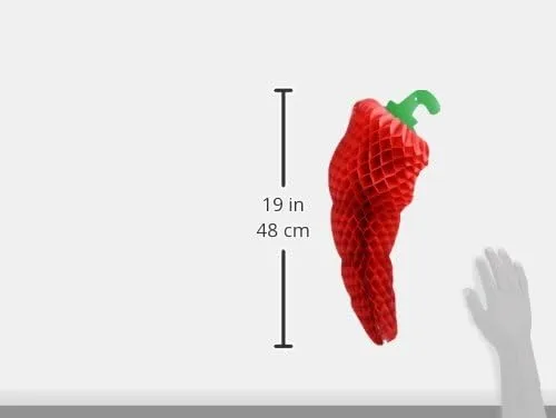 Vista 4 de Accesorio de fiesta de chile de tejido (1 unidad) (1paquete)