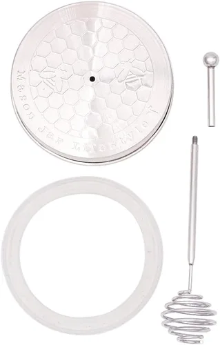 Vista 4 de Mason Jar Lifestyle - Olla de acero inoxidable para miel (boca regular)