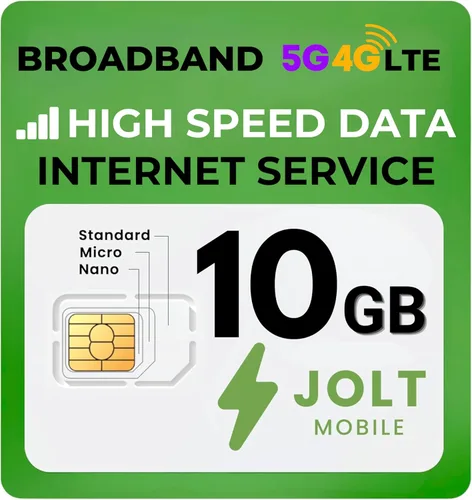 Vista 10 de Kit de iniciación - Tarjeta SIM de datos Jolt Mobile para cámara, rastreadores GPS, routers, tabletas y dispositivos IoT - Kit SIM 3 en 1, estándar