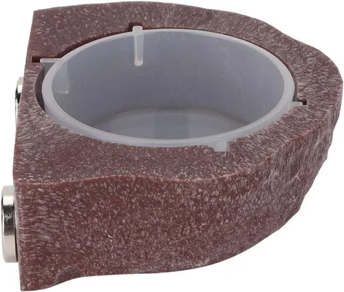 Vista 3 de Comedero para lagartos, cuenco de plástico estable para reptiles, comedero para mascotas, tipo de suspensión para lagarto (marrón) herramientas