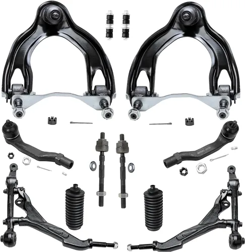 Vista 90 de Detroit Axle - Kit de suspensión frontal de 14 piezas para Honda Accord 08-12 2008 2009 2010 2011 2012, 4 brazos de control con rótulas + 4 barras