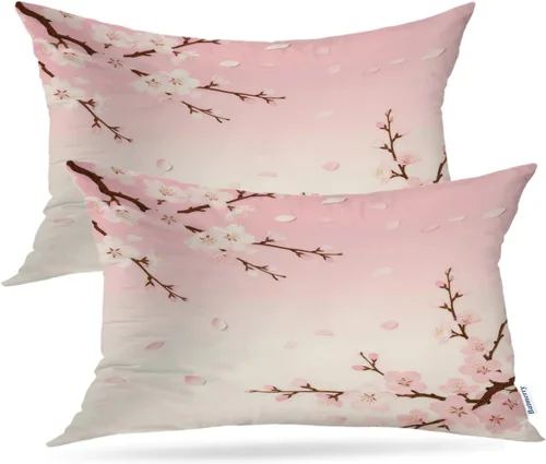 Vista 9 de Batmerry Bunny Basket of Flowers Cute Rabbit Spring Scene Throw Pillow Covers, A Cute Bunny Flowers Decorative Pillow Covers Digital Printing