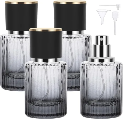 Vista 25 de Segbeauty Botellas de perfume de vidrio de 1 oz vacías, 2 piezas, botellas de perfume de viaje rellenables, botella de viaje de colonia de 1.0 fl
