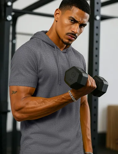 Vista 2 de TACVASEN Short Sleeve Hoodies for Men Cotton Hoodies Summer Sweatshirt Lightweight Breathable Workout Shirts Pullover