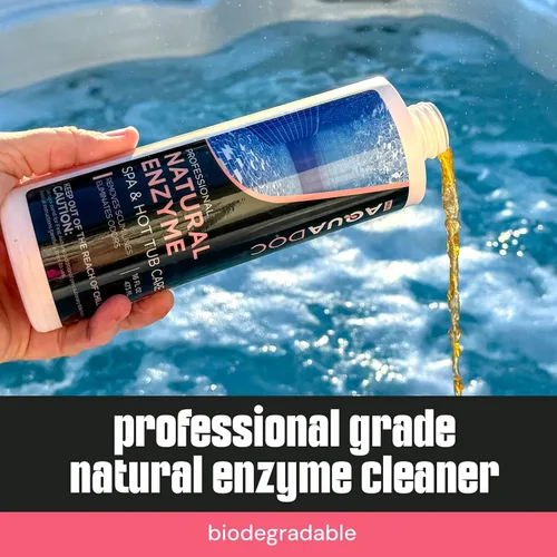 Vista 6 de Enzima de spa para bañeras de hidromasaje, tratamiento de agua con enzimas de spa para aclarar el agua de la tina de hidromasaje. Limpiador