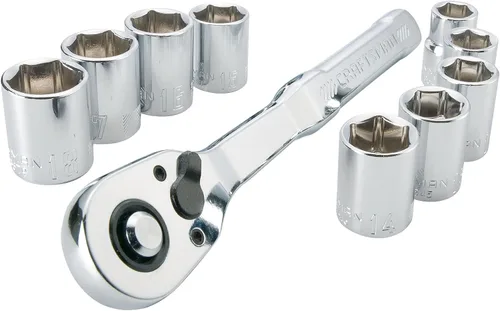 CRAFTSMAN CMMT34564 - Juego de herramientas mecánicas, métrico, transmisión de 3/8 pulgada, 10 piezas
