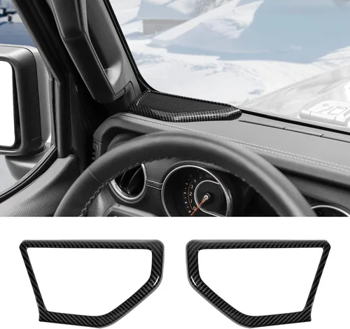 Vista 11 de RT-TCZ Anillo decorativo para altavoz de pilar, accesorios interiores para Jeep Wrangler JL JLU y Gladiator JT 2018-2022 (azul)