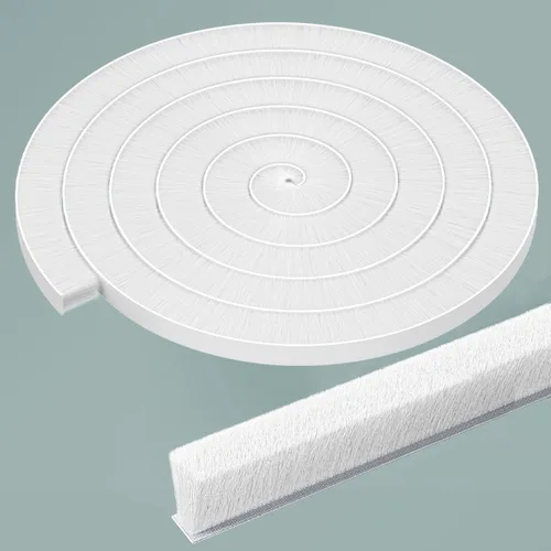 Vista 8 de Burlete autoadhesivo gris de 33 pies para puertas y ventanas, 0.4 pulgadas de ancho x 0.2 pulgadas de grosor