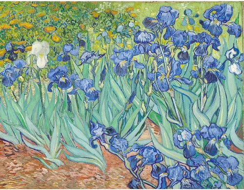 Vista 2 de CafePress Irises By Vincent Van Gogh Taza de café de cerámica de 11 oz (11.0 fl oz)