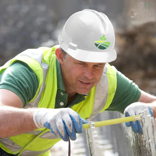 Vista 6 de Cascos de seguridad personalizados para hombres, casco de construcción de logotipo personalizado