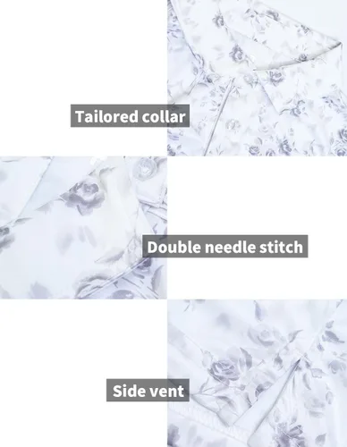 Vista 6 de Camisas de golf para hombre - Polo de manga corta con estampado de rendimiento que absorbe la humedad