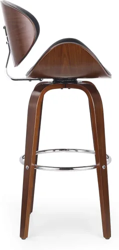 Vista 7 de Swivel Bar Stools Counter Height Stools Modern Dining Chairs Kitchen Chairs Desk Chair Table & Chair Sets Wood Frame Furniture,Black