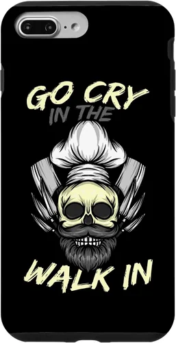 Vista 9 de iPhone 15 Go Cry In The Walk In Cook Chef Restaurant Skull Knife Case