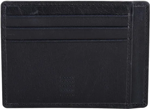 Elegant Plain cardholder Genuine Leather RFID blocking Magnetic Clip Cardcase Wallet Slim Design for Front and Back Pocket Quality Cardcase wallet