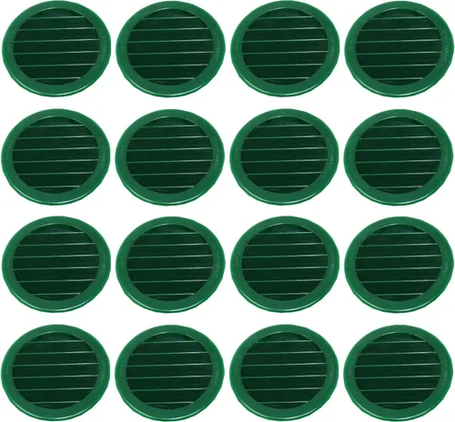 Vista 26 de Cubierta redonda de rejilla de rejilla de plástico de 4 pulgadas para rejilla de ventilación de reptiles (1, blanco)