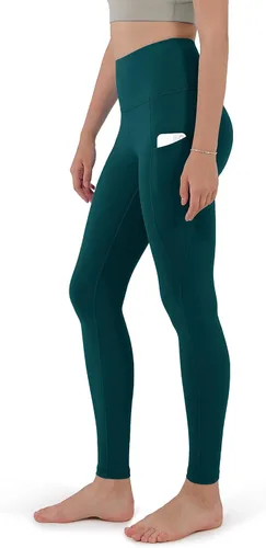 ODODOS - Leggings de yoga de cintura alta para mujer con bolsillos, pantalones de yoga deportivos con control de abdomen, no se transparentan, para