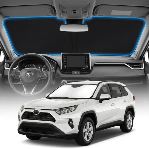 Vista 70 de Cubierta para parabrisas para BMW X1 E84 – Ajuste personalizado X1 E84 Accesorios 2016-2024 2025 Parasol plegable protección UV y escudo térmico