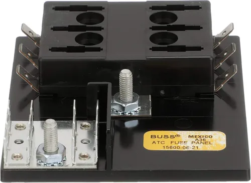 Vista 2 de Seachoice Bloque de fusibles ATO/ATC, barra de tierra de 6 bandas de 12 V