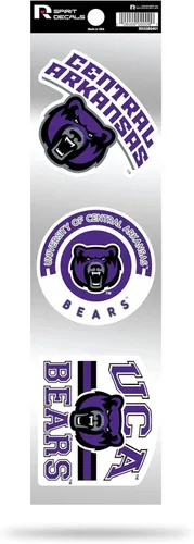 Vista 32 de NCAA - Juego de calcomanías retro Spirit de 3 piezas