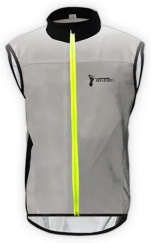 Vista 2 de Full Reflective Vest For Night Visibility - Cycling Gilet - Running Vest