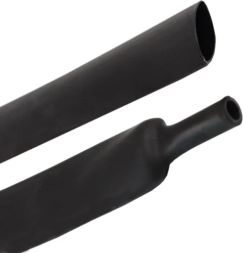 Vista 13 de Tubo termorretráctil negro 3:1 de doble pared con adhesivo marino forrado con pegamento impermeable para cables, protectores de cables, conectores
