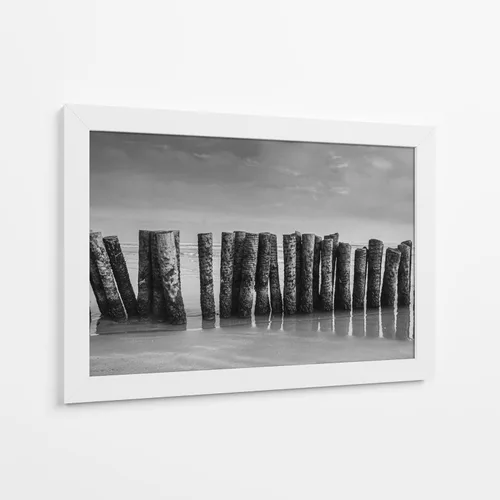 Vista 7 de Canvas Lab Miramar Beach Tampico by Jaime López Portillo 17 x 11 in Fine Art Framed Print, Frame Color: Black, With Mat