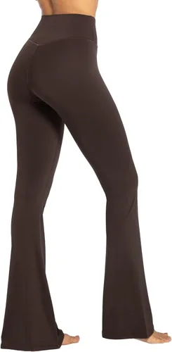Vista 79 de Sunzel - Leggings acampanados para mujer, con control de abdomen, cintura cruzada y pierna ancha