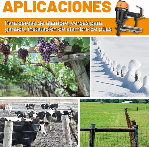 Vista 6 de Freeman PFS105 Engrapadora neumática de calibre 10.5 de 1-9/16 pulgadas con gancho de cinturón de metal ajustable y estuche PFS105