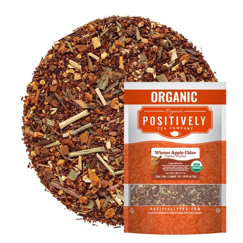 Vista 19 de Organic Positively Tea Company, Bolsas de té herbal de hibisco, 100 unidades, bolsas de té ecológicas, sin OGM