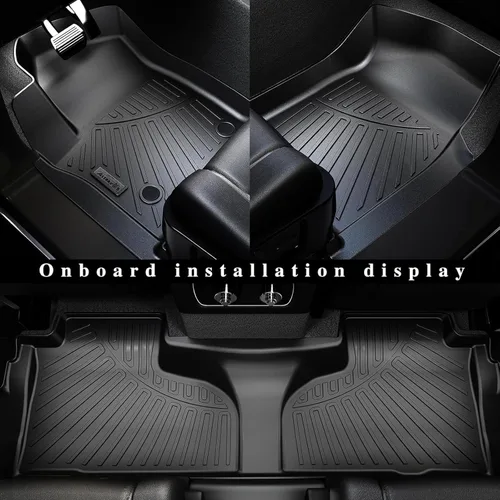 Vista 4 de Tapete de piso para modelos Chrysler Pacifica Gas Touring 2017-2024 2025 (Modelo No Híbrido y No Pinnacle) Tapete de Carga con Protección