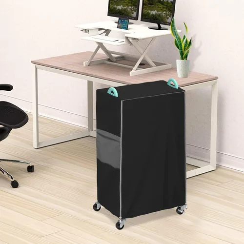 Vista 7 de Funda para carrito de utilidad con bolsillos de almacenamiento, resistente al agua, a prueba de polvo, se adapta a 17 pulgadas de profundidad x 13