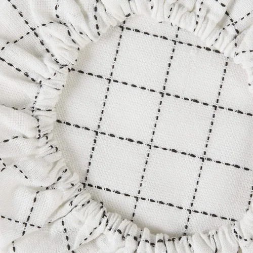 Vista 3 de DII Colección de fundas de tela reutilizables, lavables a máquina, algodón con elástico para almacenamiento de alimentos, 10.25"/8.25"/7.5" de negro