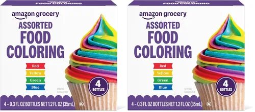 Vista 7 de Yaxa Grocery, Colorante de alimentos surtido, contiene botellas rojas, azules, verdes y amarillas, 1.2 onzas líquidas