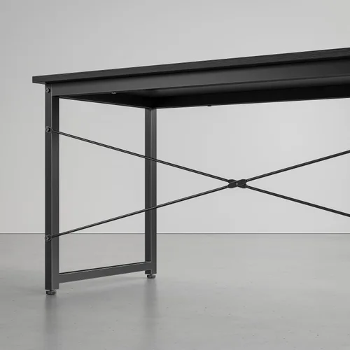 Vista 42 de CubiCubi Escritorio para computadora de 32 pulgadas, mesa de estudio para oficina en casa, escritorio de PC de estilo moderno y simple, marco