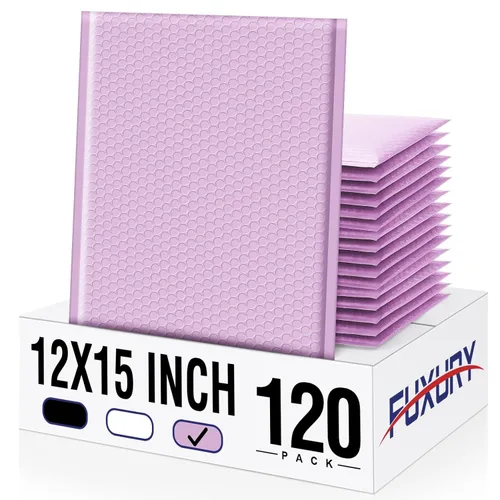 Vista 17 de Fuxury Paquete de 50 sobres de burbujas de 5 x 8.6 pulgadas, impermeables, color negro, tamaño utilizable, 5 x 7 pulgadas, sobres de burbujas