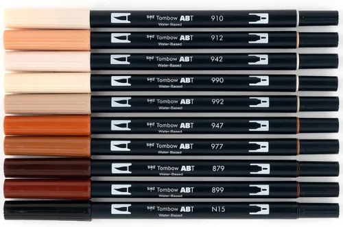 Vista 2 de Tombow Dual End Brush Pen Sets (Portrait) 1 pcs sku# 1831960MA