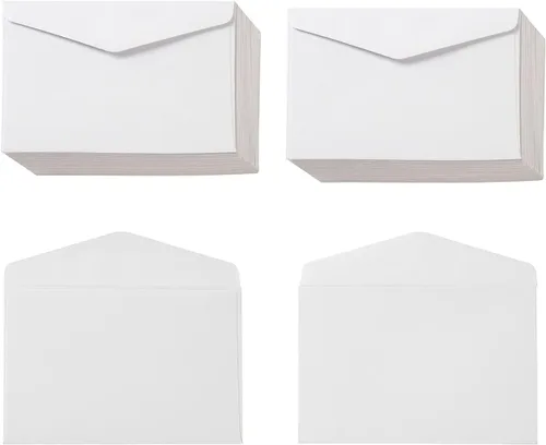 Vista 13 de Paquete de 120 mini sobres pequeños autoadhesivos de papel kraft con bolsillos pequeños para tarjetas de visita, Navidad, vacaciones, tarjetas
